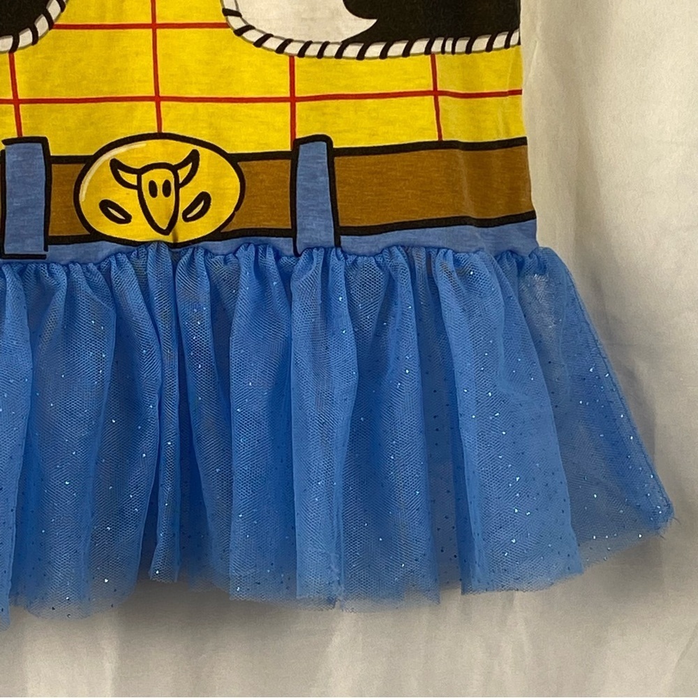 Disney Pixar Toy Story 6/6X Girl Yellow and Blue Sheriff Dress Costume - Picture 11 of 16